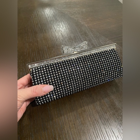 Black rhinestone Evening elegant clutch. Beautiful previously owned clutch - Picture 8 of 8